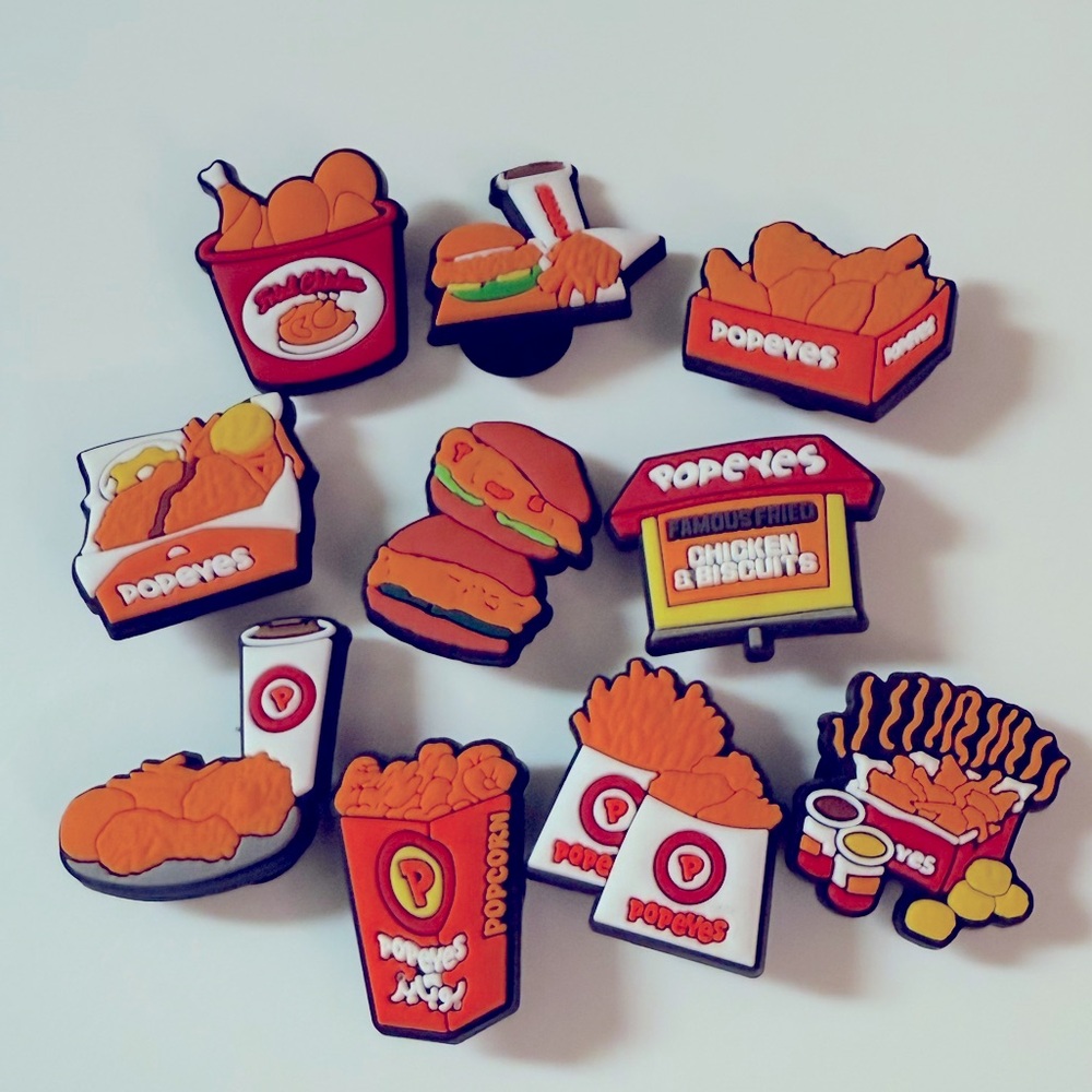 10 Popeyes Croc Charms Jibbit Shoe Charm Disney Croc Charms